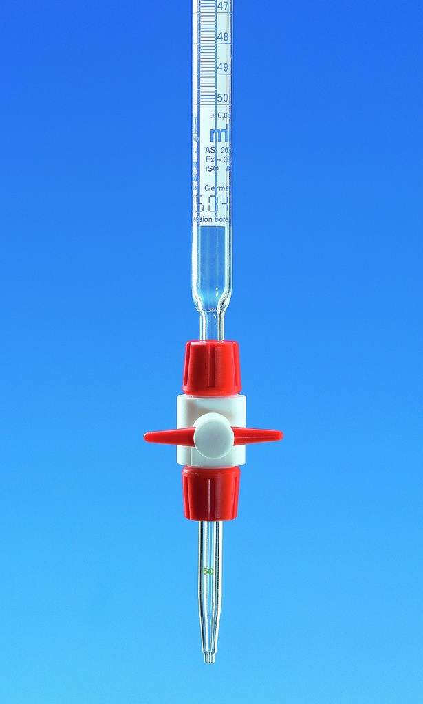 [4000015] Compact burette 50:0.1 ml PTFE-stopcock, BLAUBRAND