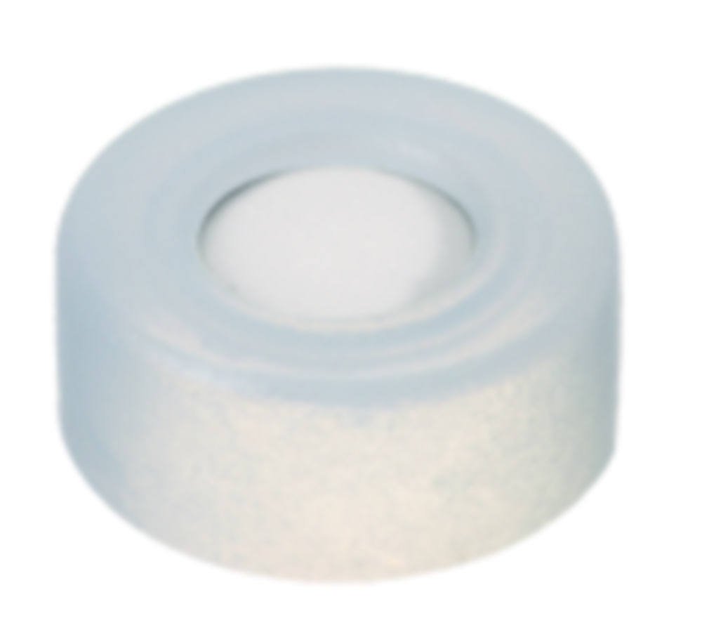 [4001544] Snap caps, LLG, N 11, clear PE w. hole, silicone/PTFE 45 A
