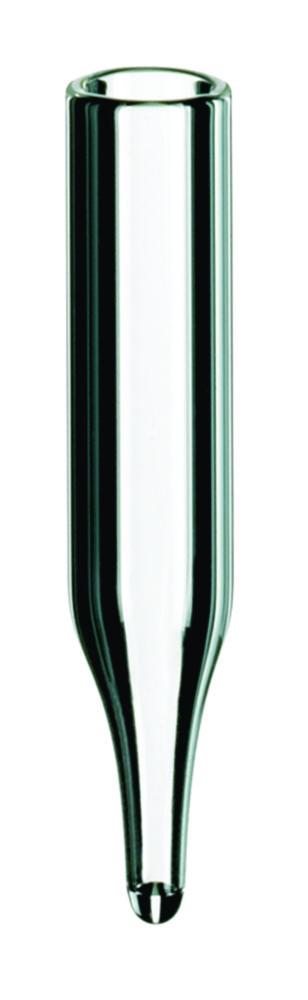 [4001547] Micro inserts for vials, LLG, N 9/10/11 wide, Ø6 mm, conical 12 mm, 0,1 mL