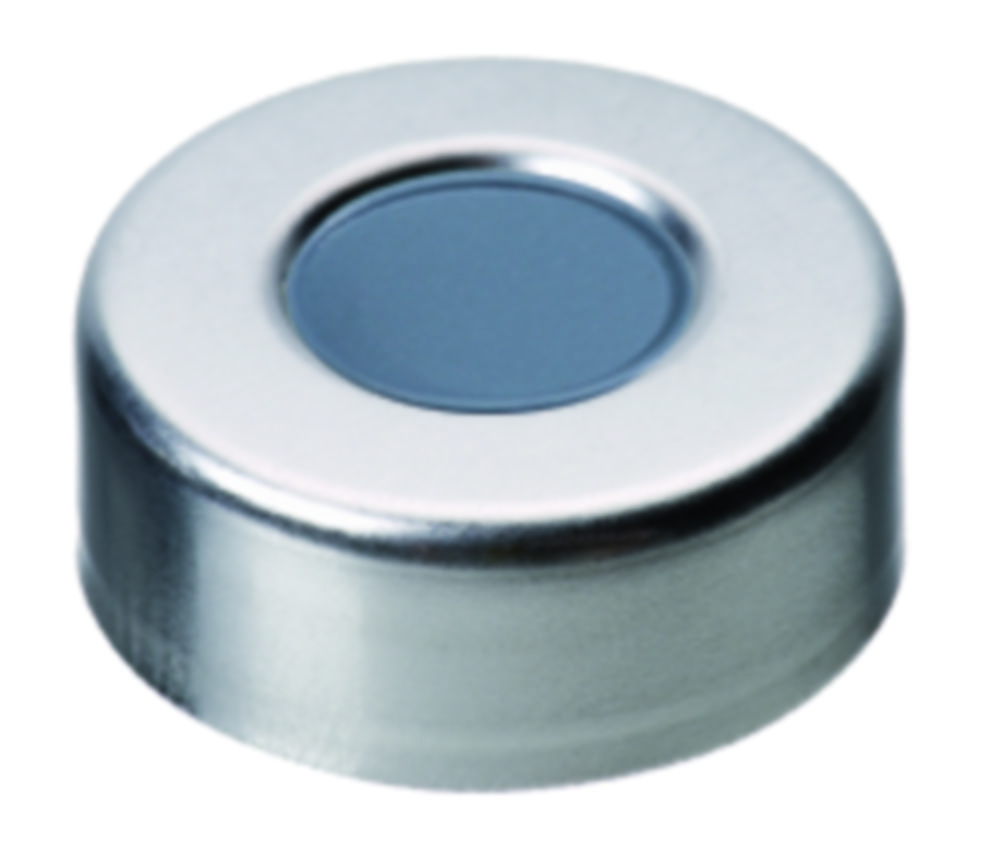 [4001549] Crimp seals, LLG, N 20, alu w. hole, silver, butyl/PTFE 50 A