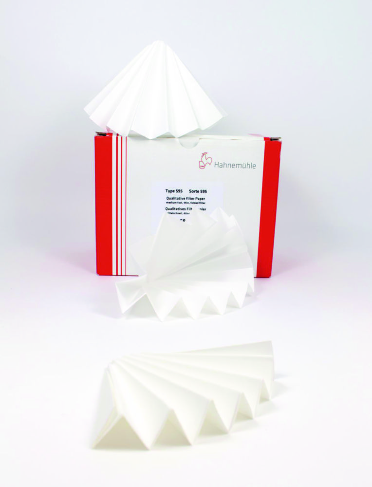 Folded filter, Hahnemühle 597, qualitative, Ø270 mm, 4-7 µm, 100 pcs