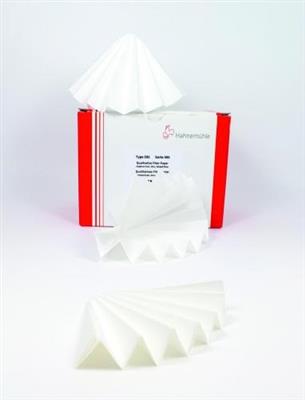 [4006315] Folded filter, Hahnemühle 604, qualitative, Ø185 mm, 12-25 µm, 100 pcs