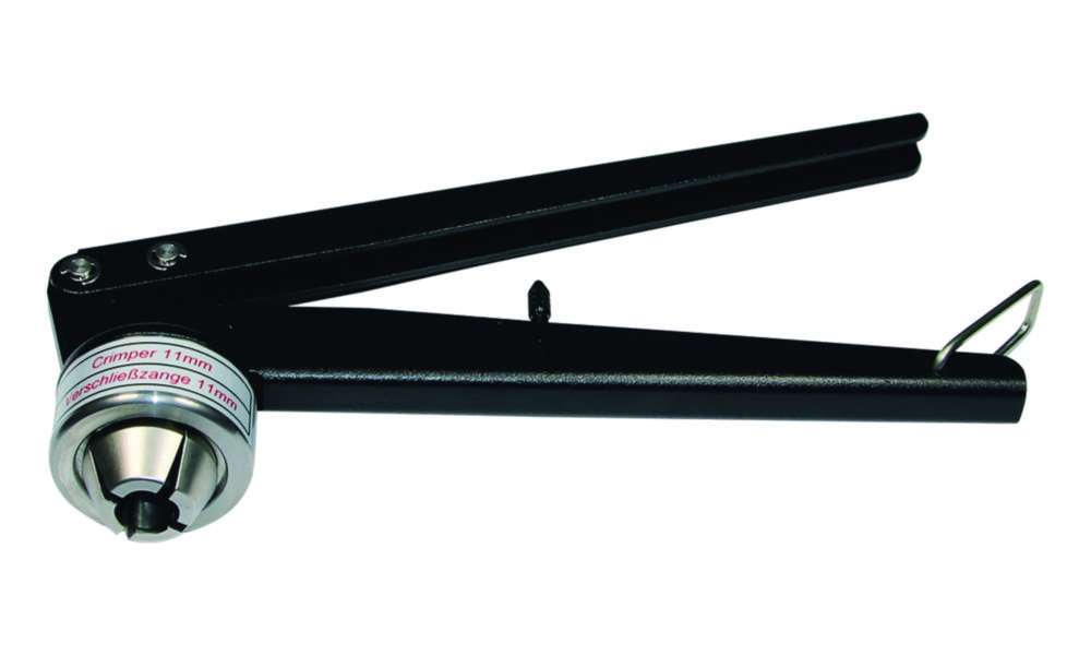 Crimper, LLG, N 13, adjustable height, for Flip Top/Flip Off caps/seals
