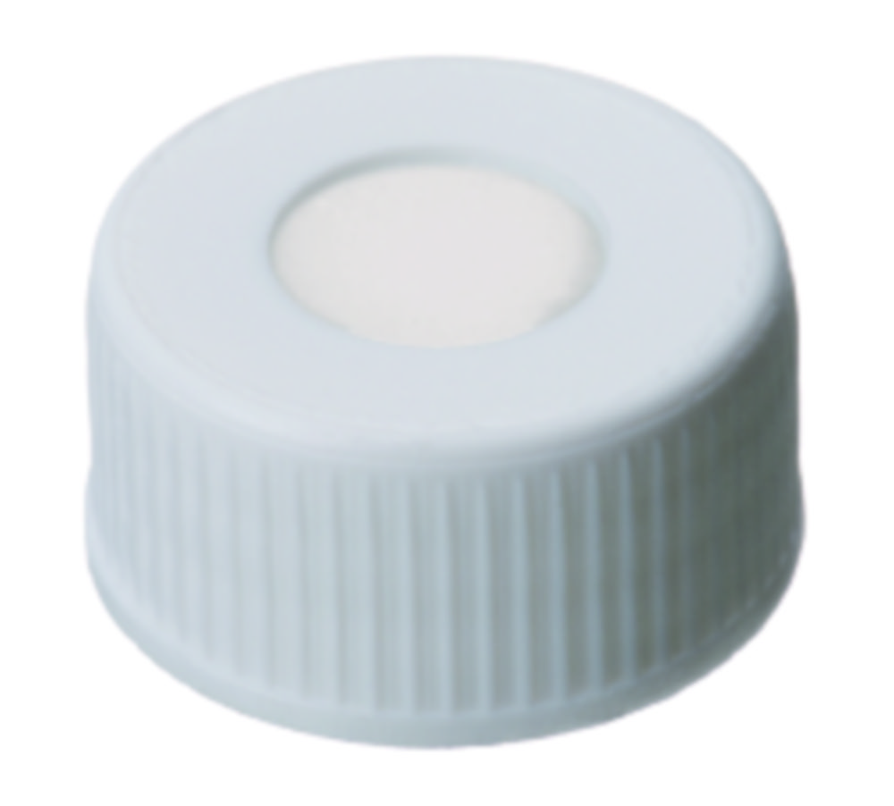 [4008293] Screw cap, LLG, N 24, white PP w. hole, silicone/PTFE 45 A, UltraBond