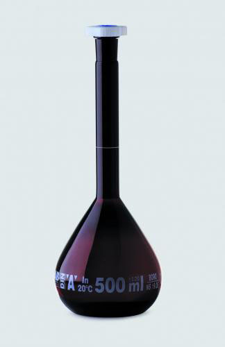 [4008306] volumetric flask - amber - class A - 2000 ml