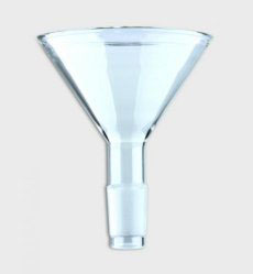 Powder funnel 80 mm, glass, NS 19/26