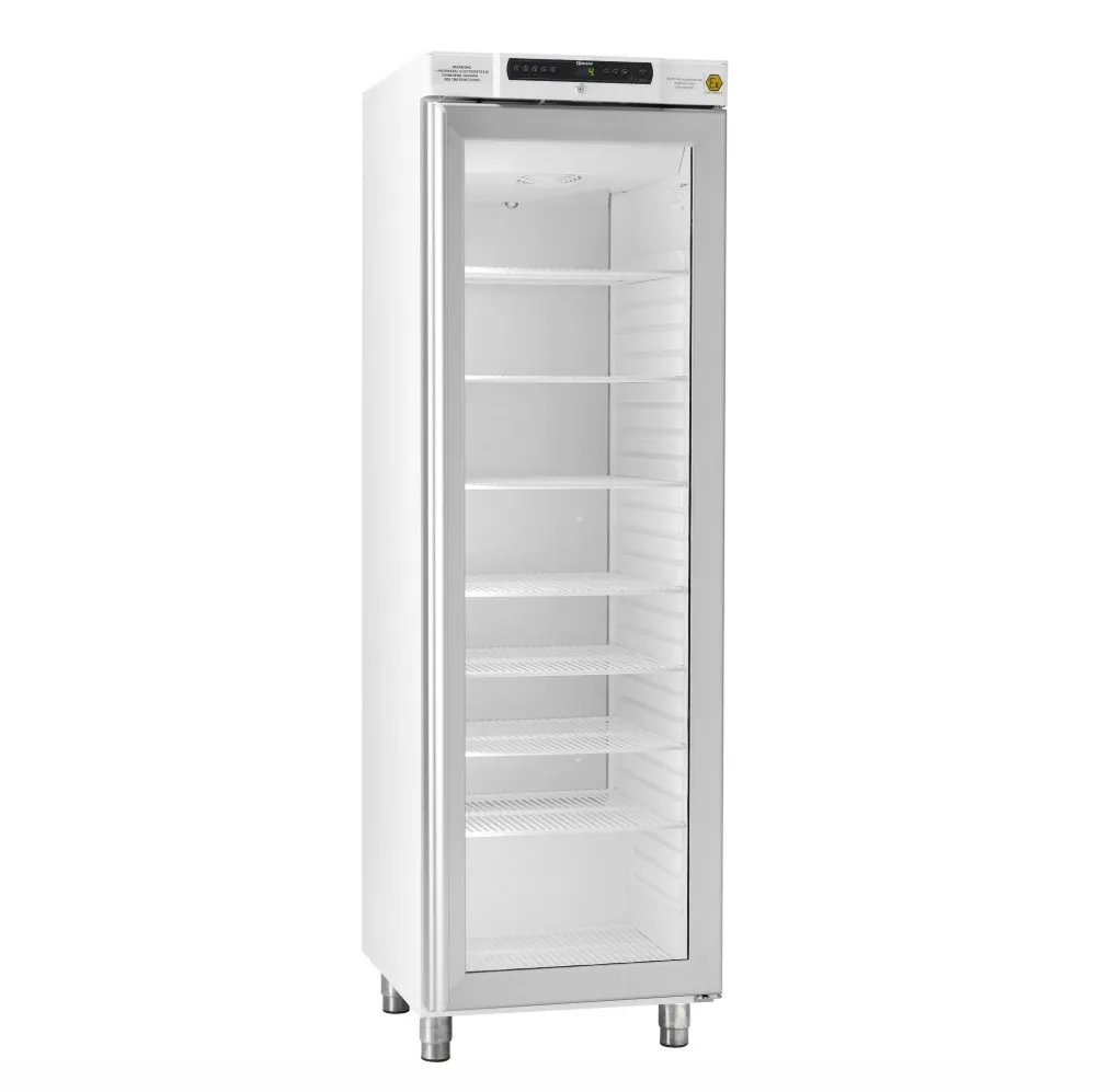 [4563022] Refrigerator, GRAM  BioCompact II 410, +2/20°C, 346 L, glass door, 6 shelves, white