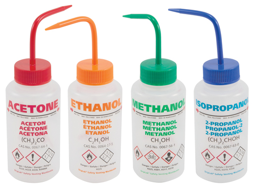 LLG vented wash bottle, Isopropanol, 500 ml