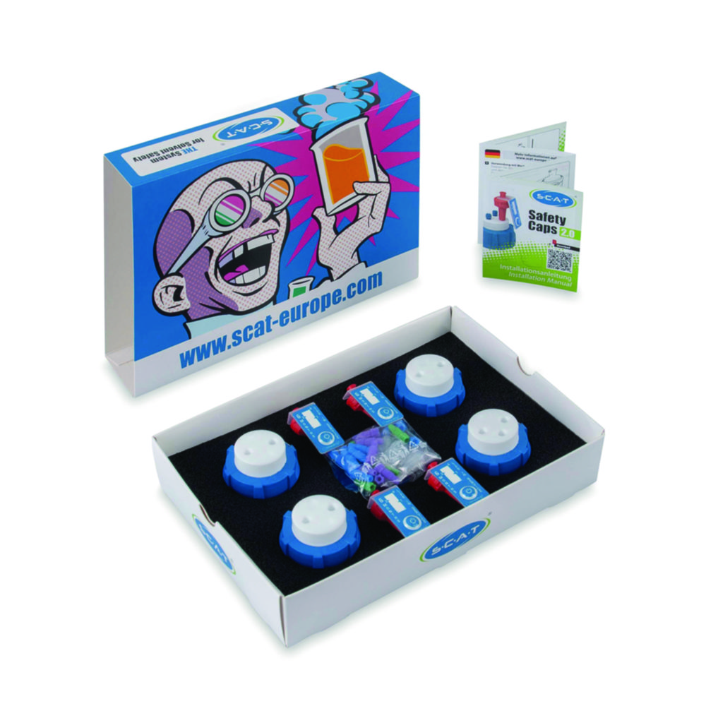 [4669378] Safety kit w. 4 reservoir caps and air valves, SCAT HPLC Starter Kit I V2.0, GL 45