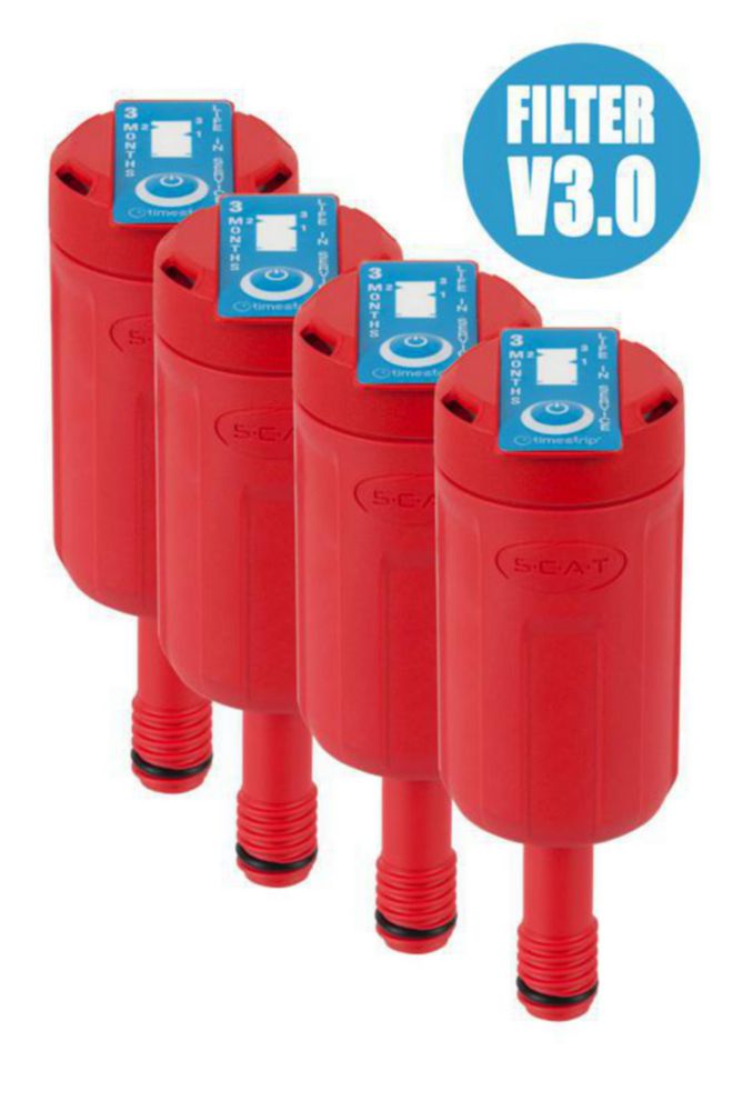 [4681461] Charcoal filter, SCAT Exhaust filter S V3.0, GL 14, w. splash guard and change indicator, 4 pcs