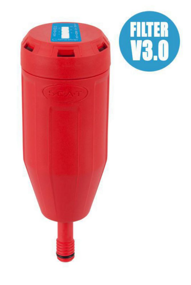 Charcoal filter, SCAT Exhaust filter L V3.0, GL 14, w. splash guard and change indicator