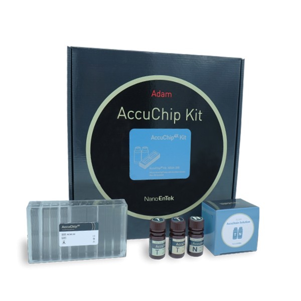 Cell counter object glas, AccuChip kit ADAM-MC II - CellT
