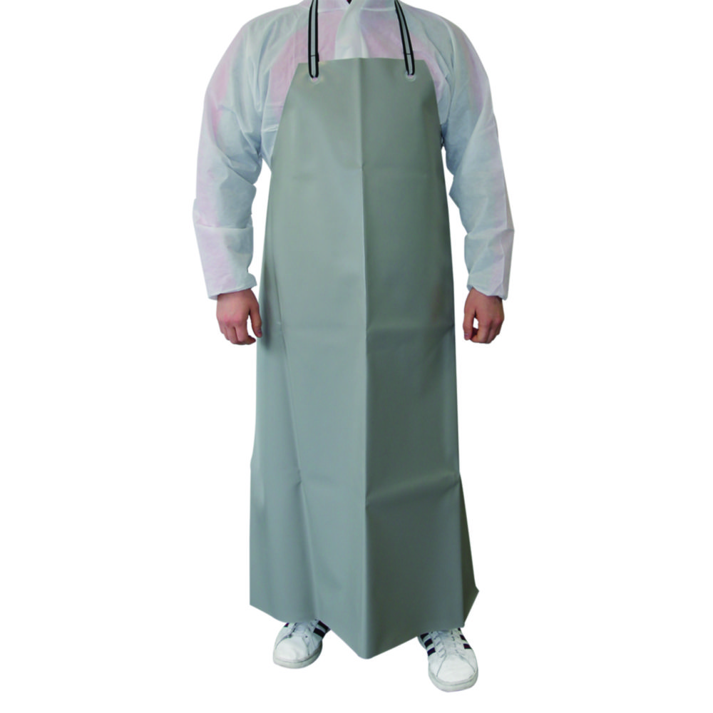 [4687062] Protective apron, LLG Guttasyn, grey PVC/PE, 800x1200 mm
