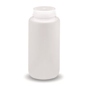 LLG-Wide-Mouth Bottle, 250 ml, Round, PP, with Screw Cap, pack of 12