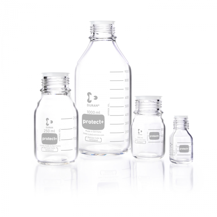 [4693744] BlueCap bottle, Duran Protect Plus, GL 45, 1000 mL, 10 pcs