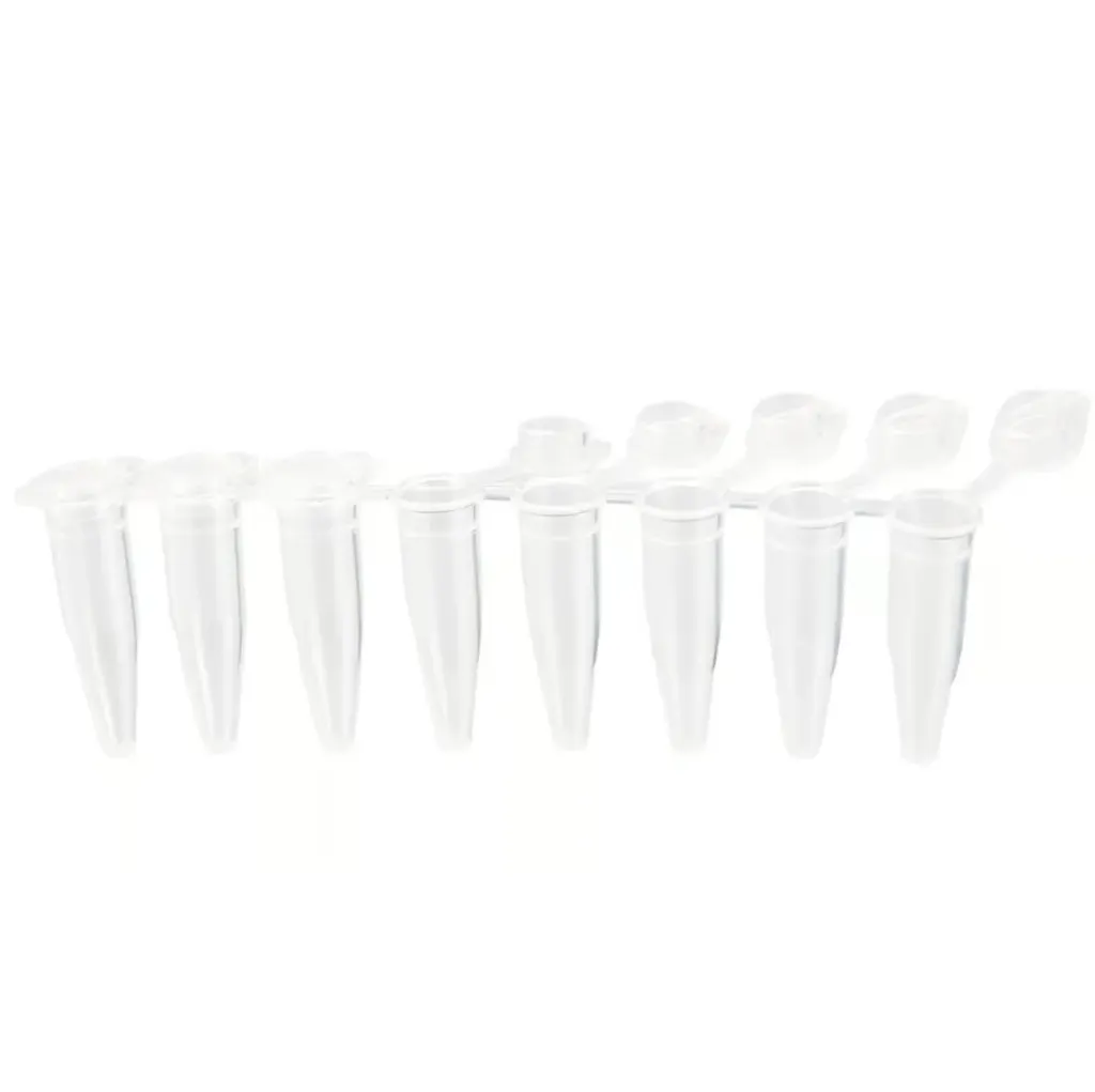 8-strip PCR-flat-lock 0.2 ml, DNA/RNA free,pcs 1