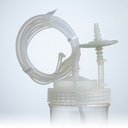 Transfer Cap, Bidirectional w. C-flex 16 tubing for 1,6 L Optimum Growth flasks