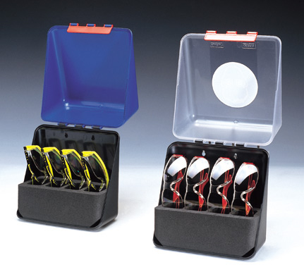 [1470016] Storage box (4 safety glasses), Gebra SecuBox Midi, transparent