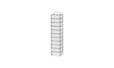 [4924504] Comfort rack chest freezer, TENAK, 50 mm box, h:334 x w:140 x d:140 mm, 6 boxes