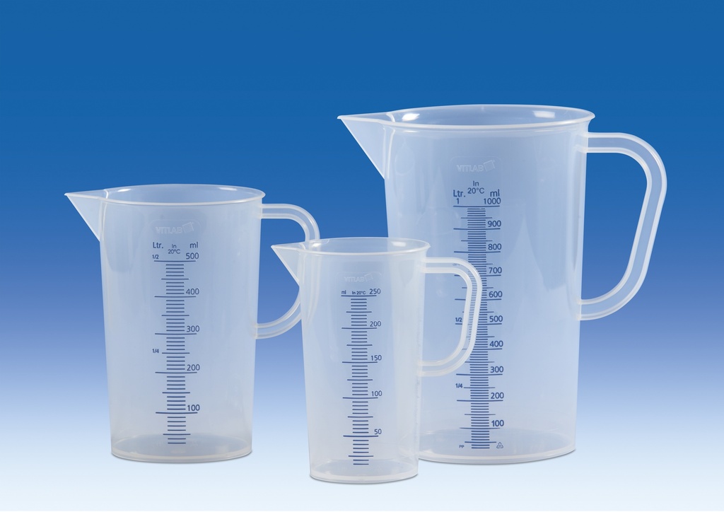 [1470290] Measuring jugs, PP, graduated, 250 ml