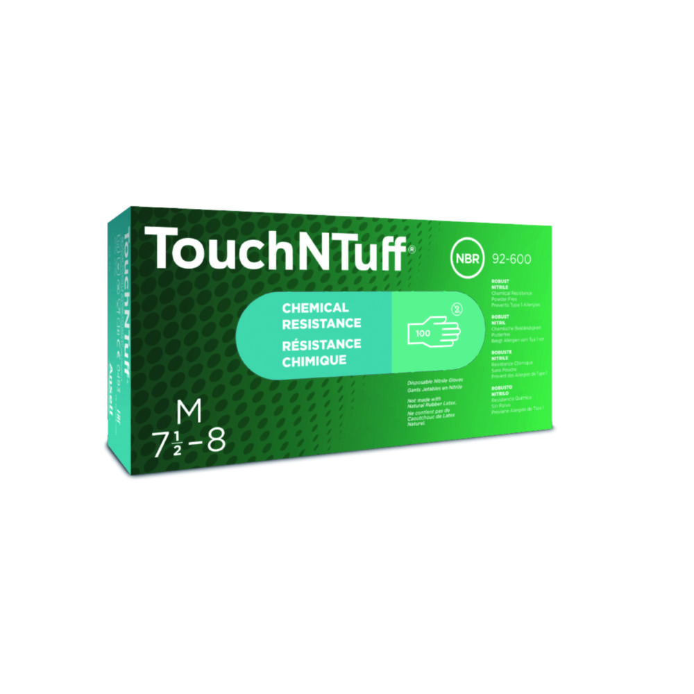 Nitrile gloves, Ansell Healthcare TouchNTuff 92-600, size L (8,5-9)
