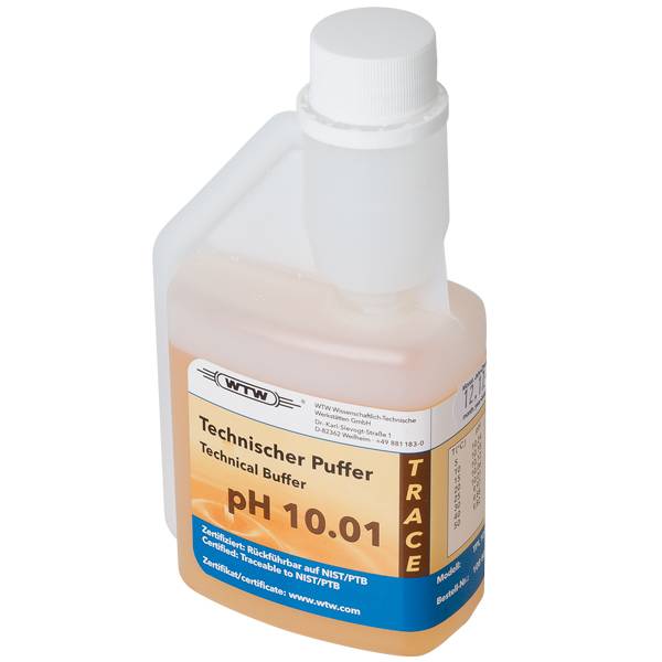 [51108805] Buffer, technical, WTW, orange, pH 10,01 ±0,03, 250 mL