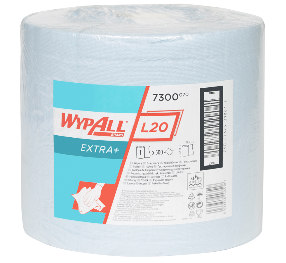 [0870816] Wypall L20 Extra, blue, roll, 23,5 x 38 cm