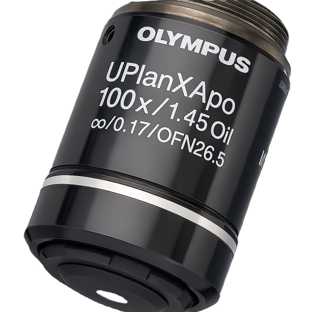 Objective, Olympus UPLXAPO100XO/1.45 Universal Plan Extended Apochromat, Oil, 100x, FN26.5