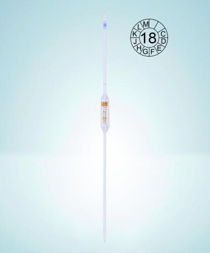 Volumetric pipette, Hirschmann cl. AS, 530 mm, 30 ml