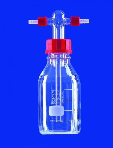 Gas Washbottles to Drechsel, GL45, 500 ml