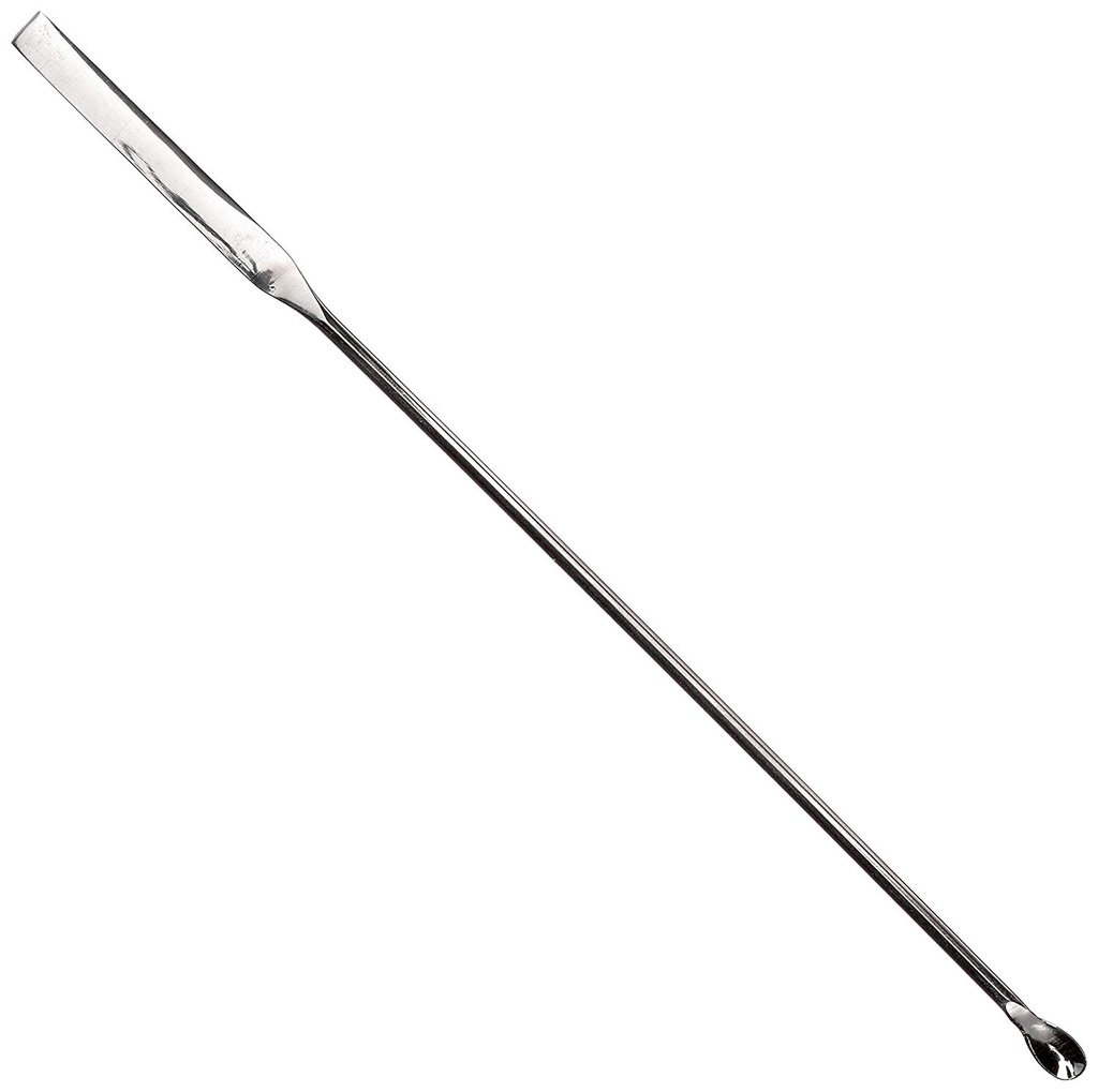 Microspoon spatula 180 mm 18/10 steel type 1 shape