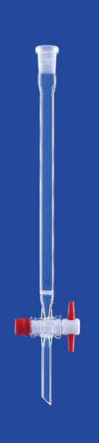 Chromatography column with frit, Lenz-Laborglas, NS 29/32, 400 mm, Ø20 mm, 125 mL