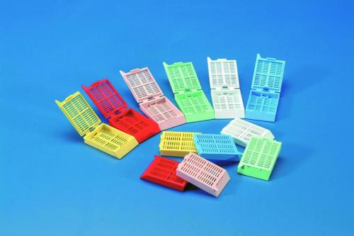 Tissue embedding cassette, pink UNI type, POM