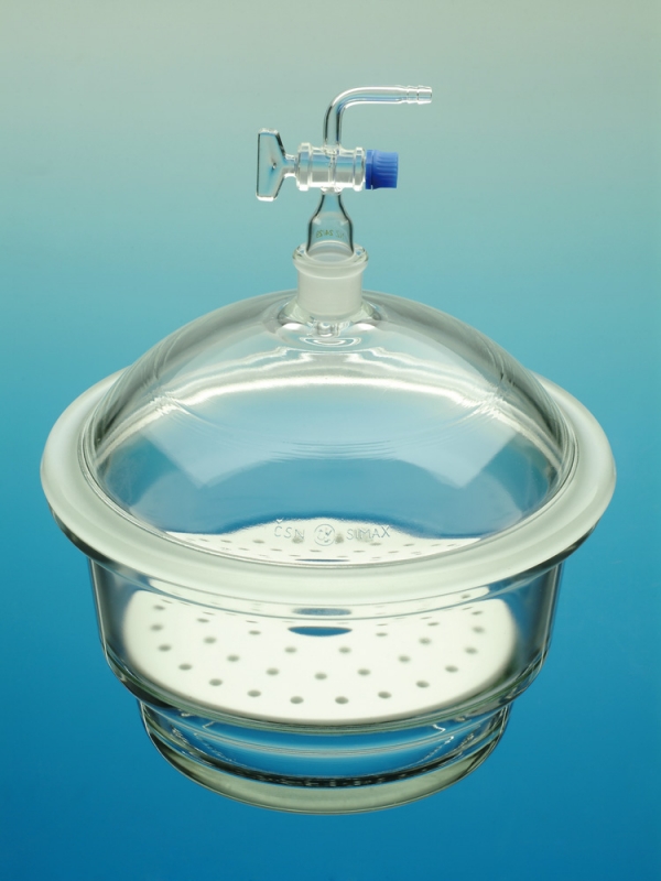 Desiccator with tubus, Ø 200 mm stopcock 24/29