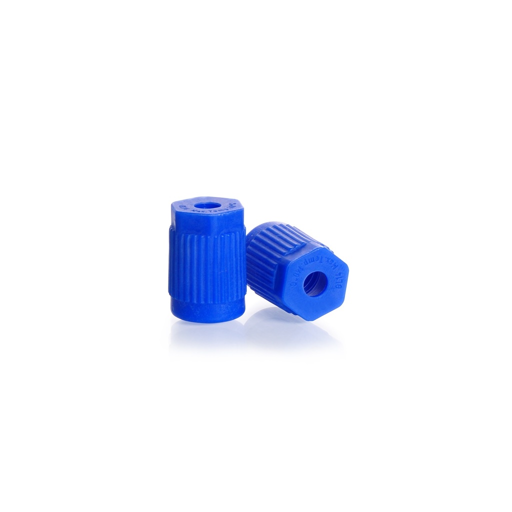 Screw cap w. hole, DURAN, PP, GL 14, 1 x tube connection