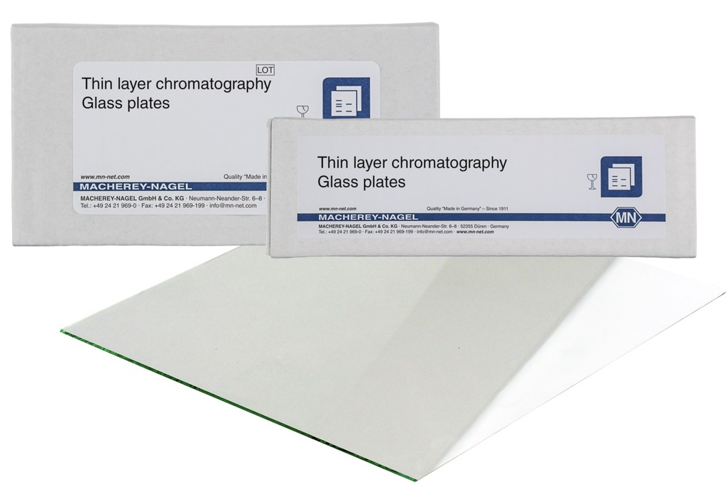 TLC sheets, Macherey-Nagel SIL G, Glass, 10x20 cm, 25 pcs