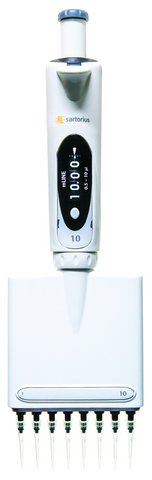 Pipette, Sartorius, mLine, 8-channel, 30 - 300 ul