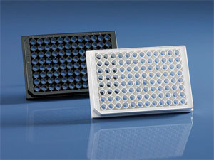 Microtiterplate PS black/trans
