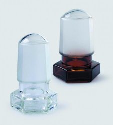 Hexagonal stopper NS 34/35, borosilicate glass, cl