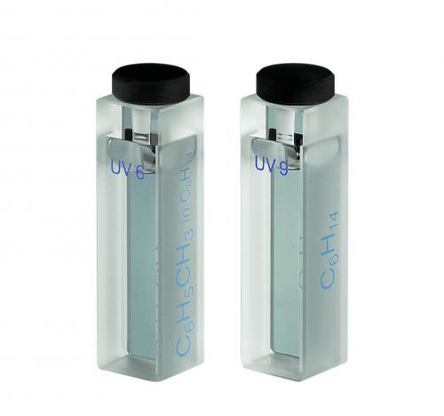 Liquid calibration set with filter UV6 and UV9