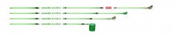 Telescope rod from fibre glass, 150 to 385 cm