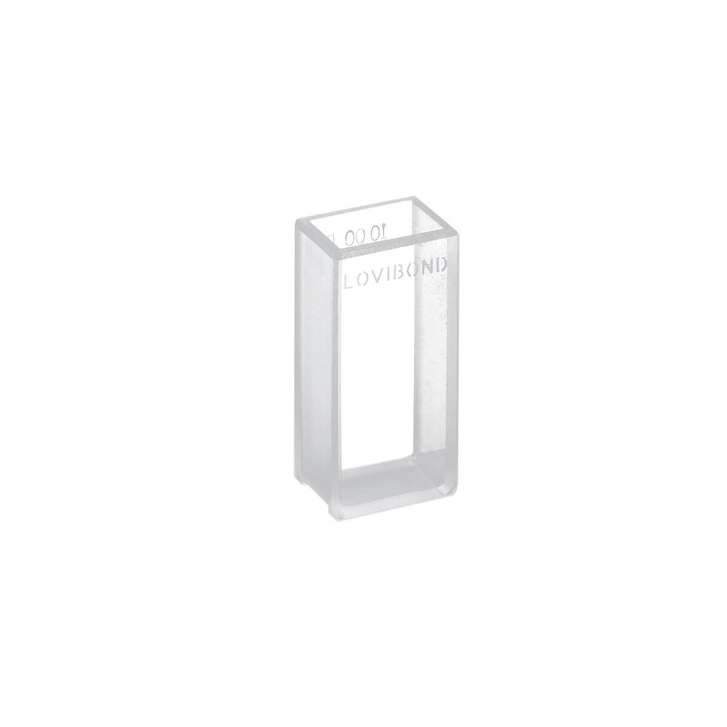 Cuvette, borosilicate glass cell, Lovibond W600/B/10, 10 mm