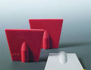 Rubber wiper, Spade-shaped, 35 mm