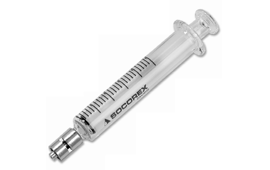 [6261031] Glass syringe 200ml, Dosys 155, grad., metal luer