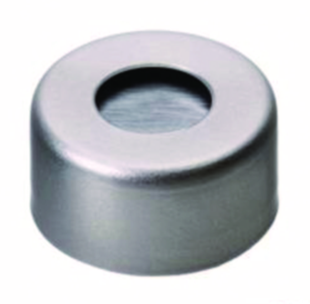 Crimp seals, LLG, N 11, alu w. hole, alu septum