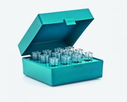 Cuvette rack PP, lid, 12 cuvettes, 10mm light path
