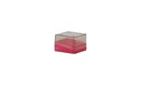 Cryobox, TENAK, 76 x 76 x 53 mm, PC, 5 x 5, red
