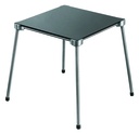 Stainless 4-foot with Ceramic plate 160x160 mm