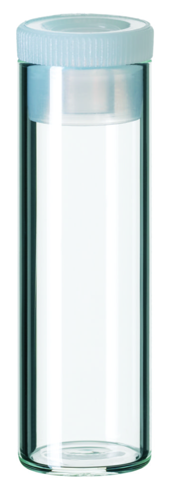Shell vials w. PE plug, LLG, N 15, clear, 4 mL