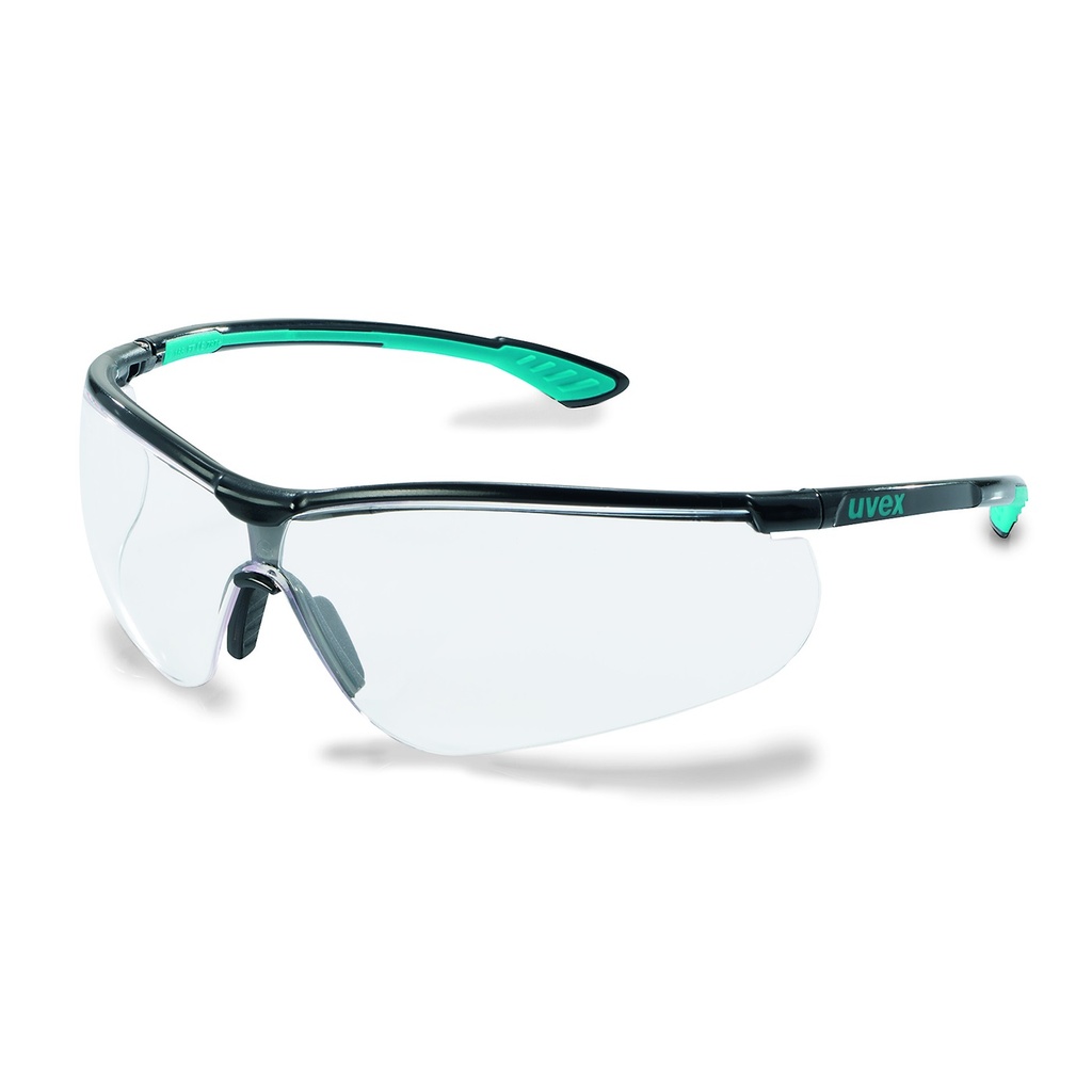 [6281175] Safety glasses, uvex sport style, clear lens, black/blue